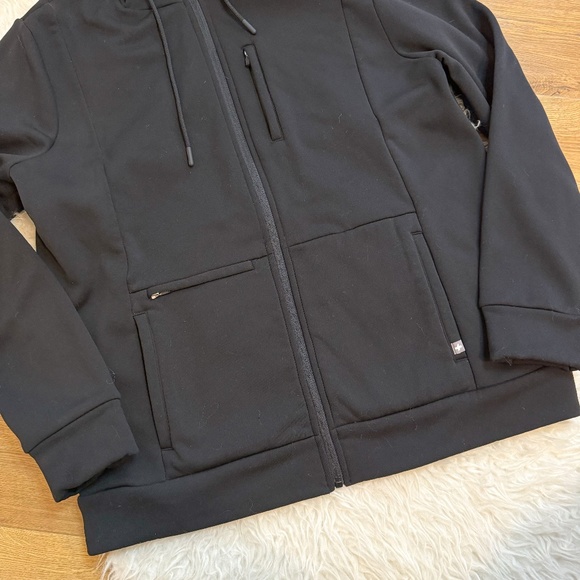 FIGS Luna Five Pocket Full Zip Hoodie - Black | Size L - Picture 5 of 6